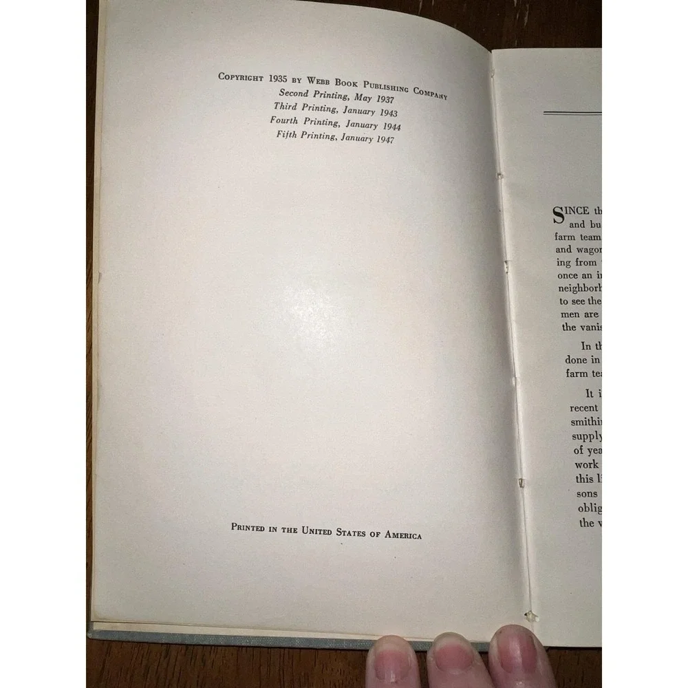 Vintage Blacksmithing James‎ M. Drew 1947 5th Printing Manual Book USA